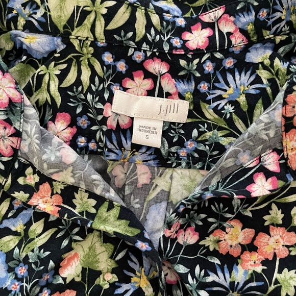 I.Jill Floral Sleeveless Button Down Dress Color Blue Pink Size S - Picture 3 of 8